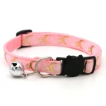 Collier anti-étranglement rose pour chat