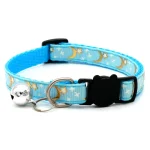 Collier pour chat anti-étranglement bleu ciel