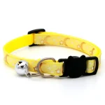 Collier pour chat anti-étranglement jaune
