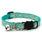 Collier pour chat anti-étranglement vert