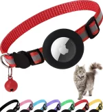 Collier rouge pour chat Airtag