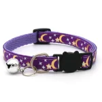 Collier violet pour chat anti-étranglement