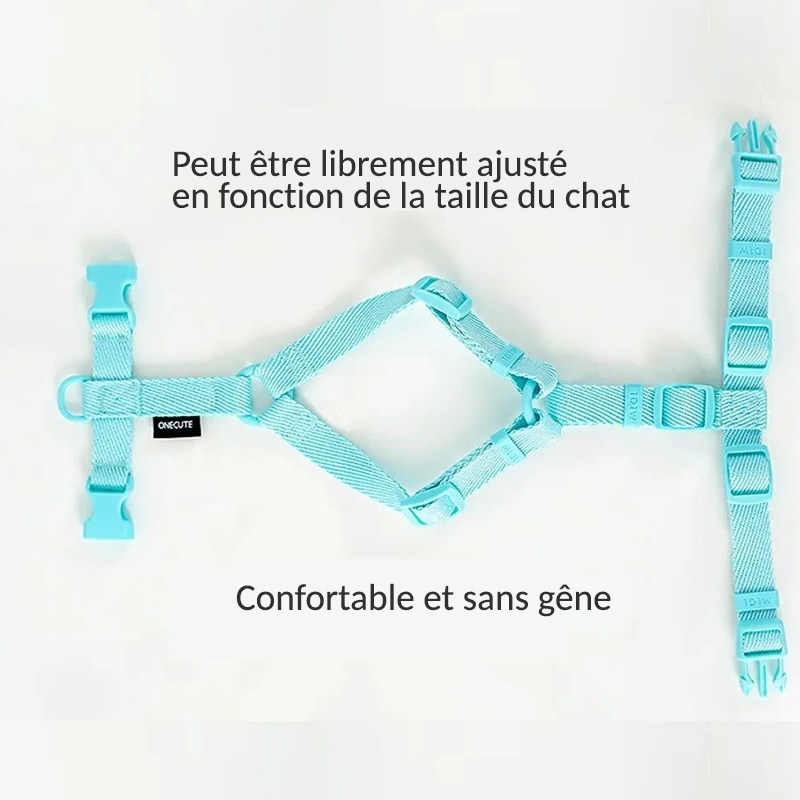 harnais baudrier pour chat confortable et sans gêne