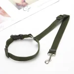 Harnais de sécurité voiture pour chat kaki