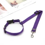 Harnais de sécurité violet voiture pour chat