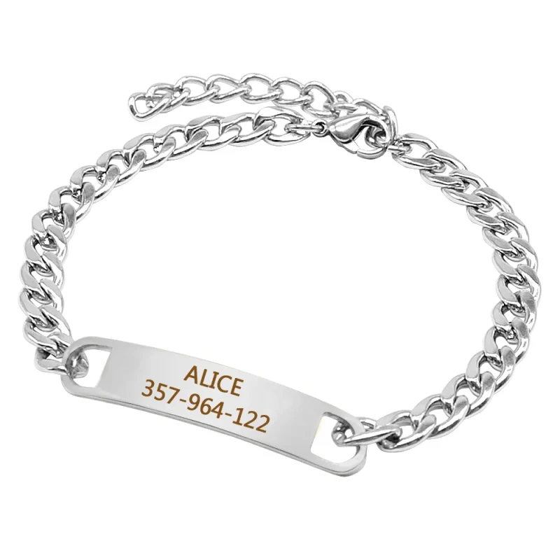 Collier avec plaque argent chaine pour chat