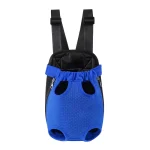 Sac kangourou pour chat bleu