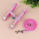 Harnais pour Chat en Nylon rose
