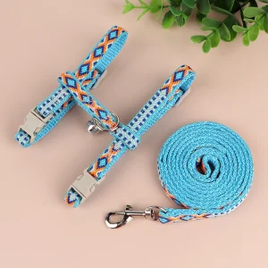 Harnais bleu pour Chat en Nylon