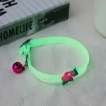 Collier pour Chat Lumineux avec motif fleur