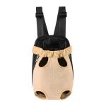 Sac beige kangourou pour chat