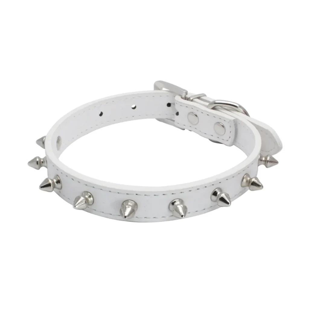 Collier à Clou blanc pour Chat
