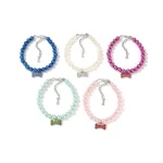 Colliers pour chat de Perle avec pendentif os