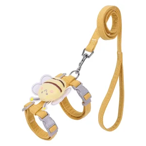 Harnais Réglable pour Chat jaune