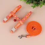 Harnais orange en Nylon pour Chat