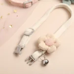 Collier en Coton pour Chat avec clochette et boucle à dégagement rapide