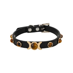 Collier en Cuir Souple pour Chat