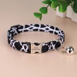 Collier Personnalisable Anti-Étranglement Noir et blanc pour Chat