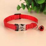 Collier Personnalisable rouge pour Chat Anti-Étranglement