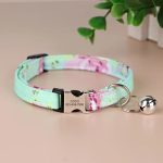 Collier pour Chat Anti-Étranglement Bleu cyan Personnalisable
