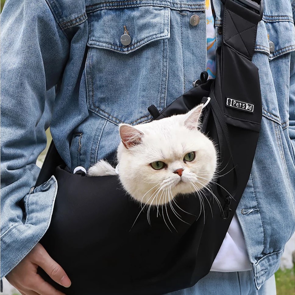 Sac de Balade à Bandoulière pour Chat facile a transporter