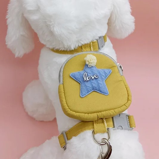Harnais de Promenade pour Chat avec petit sac