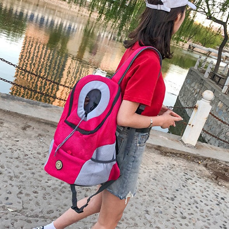 Sac à Dos Porte Chat rose sécurisé