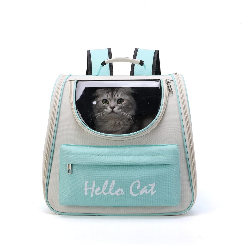 Sac à dos pour chaton fenêtre transparante