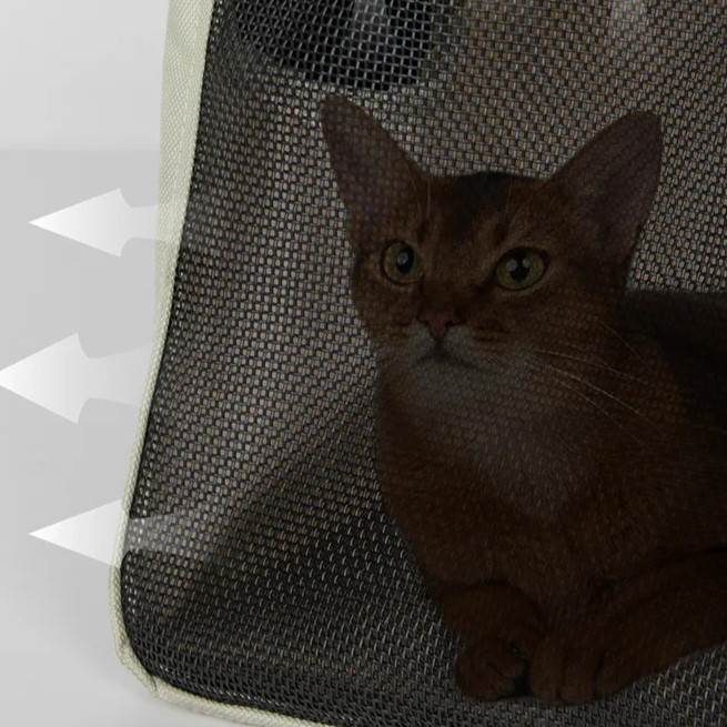 Sac à main pour chat pour avec fenêtre en maille de nylon