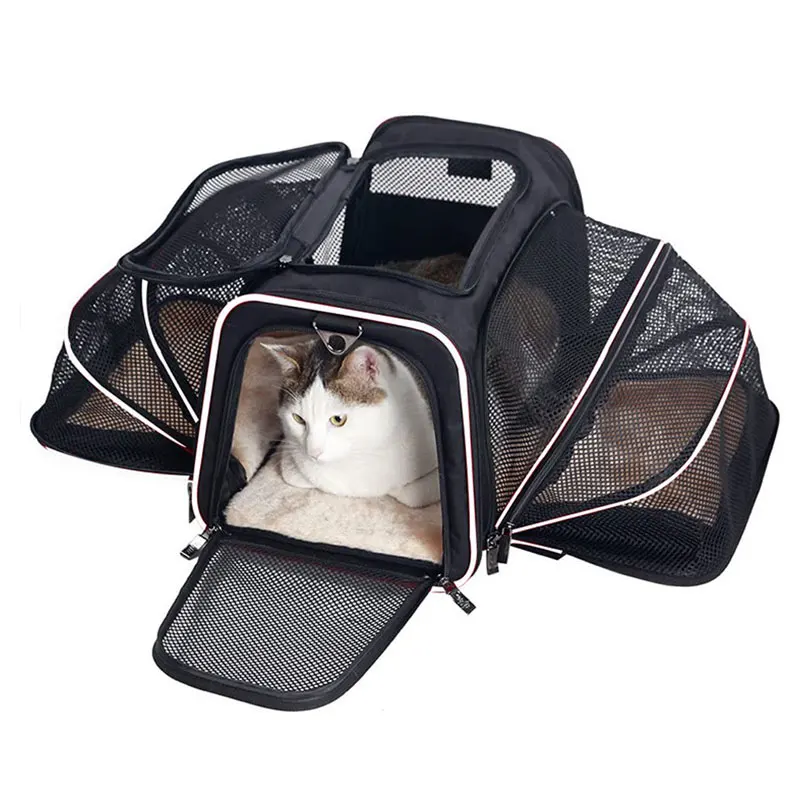 Sac blanc pour chat extensible