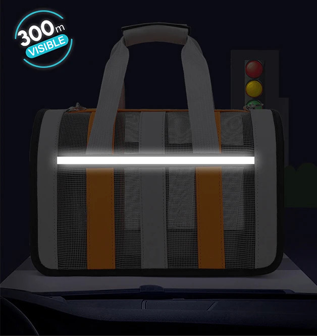 sac pliable chat réfléchissant
