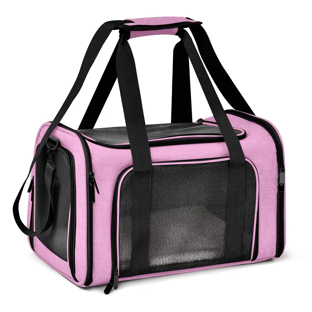 Sac pour chat rose homologué avion