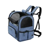 Sac bleu à Dos de Randonnée pour Chat