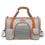 Sac de Transport Chat Homologué Avion Gris