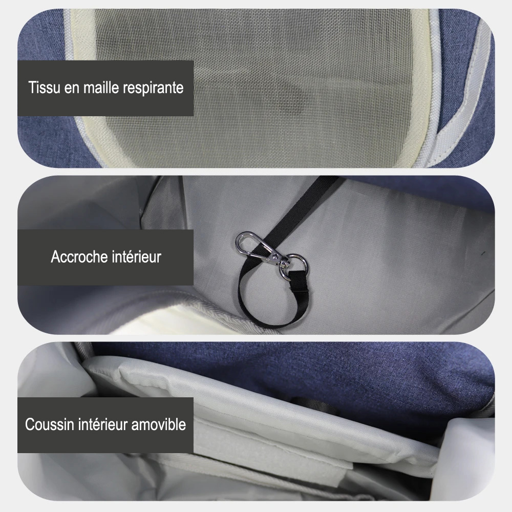 Sac Porte en Bandoulière pour chaton avec plusieurs bénéfices