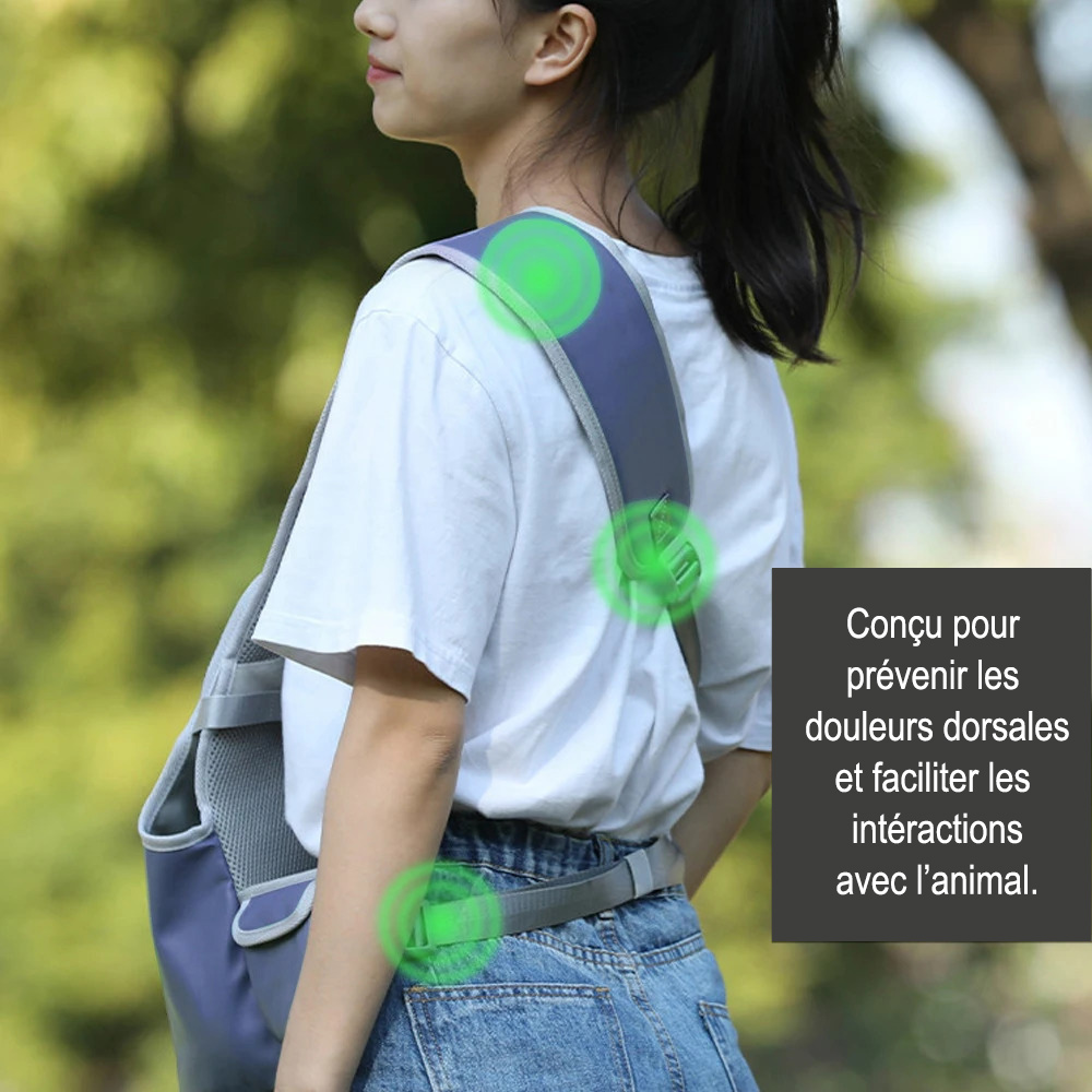 Sac Porte en Bandoulière pour chaton qui prévient les douleurs dorsales