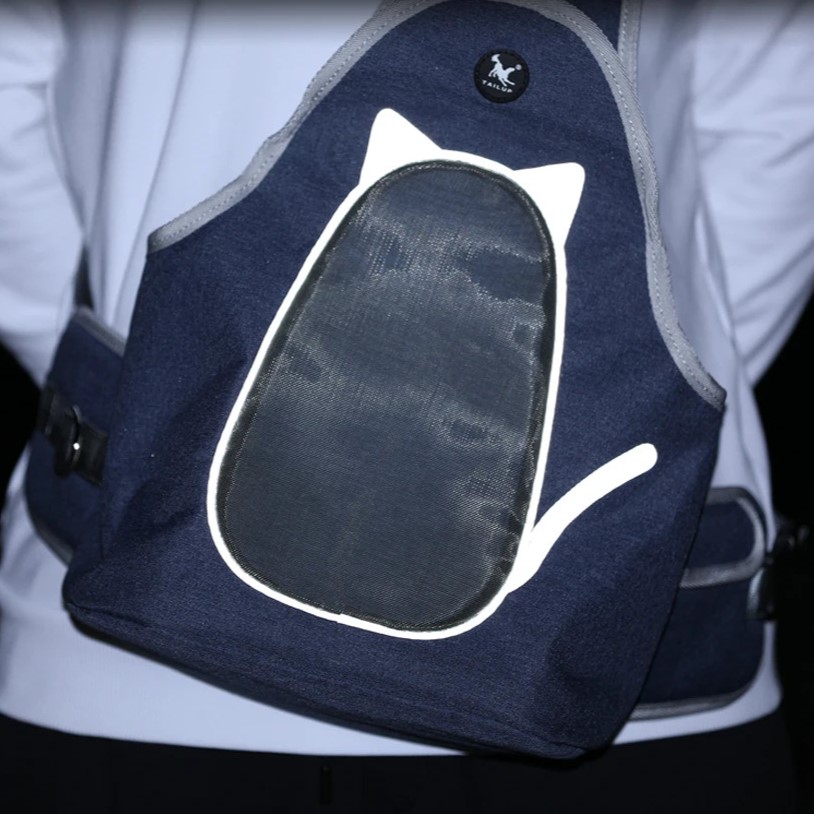 Sac Porte en Bandoulière pour chaton réfléchissant