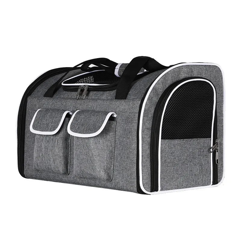 Grand Sac de Transport pour Chat Gris